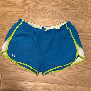 Under armor blue running shorts